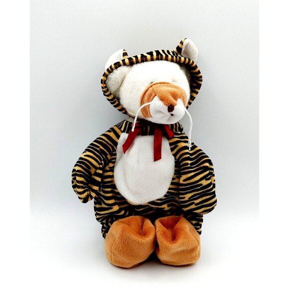 Ganz Wee Bear Village Saber Tiger Plush Stuffed Bear with Costume 8" - Picture 1 of 4
